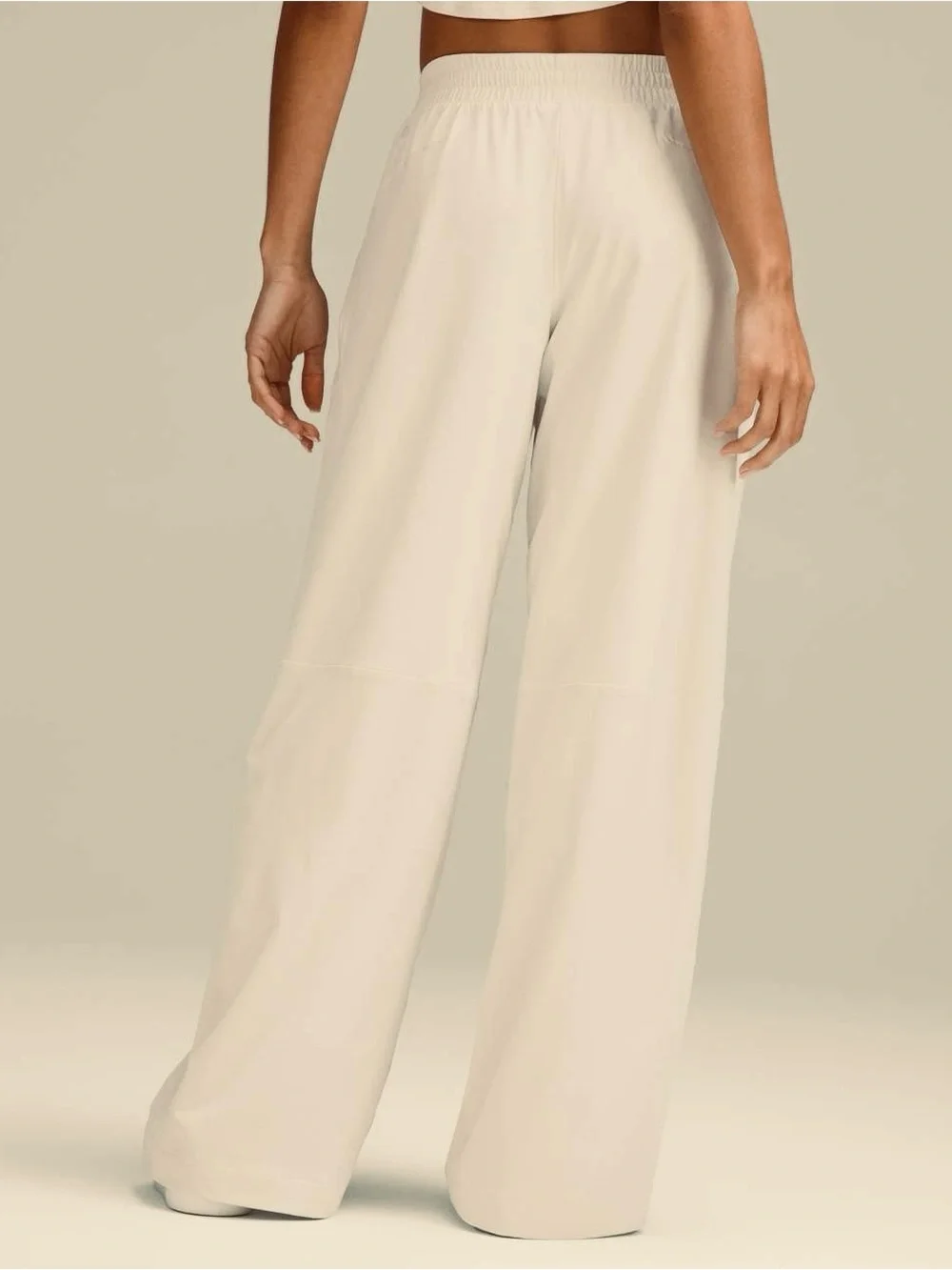 🆕 Lululemon Swift Mid-Rise Wide-Leg Pant in Light Ivory Size 8